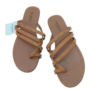 ARIZONA JEAN CO. GLORY TAN SANDALS SIZE 8M